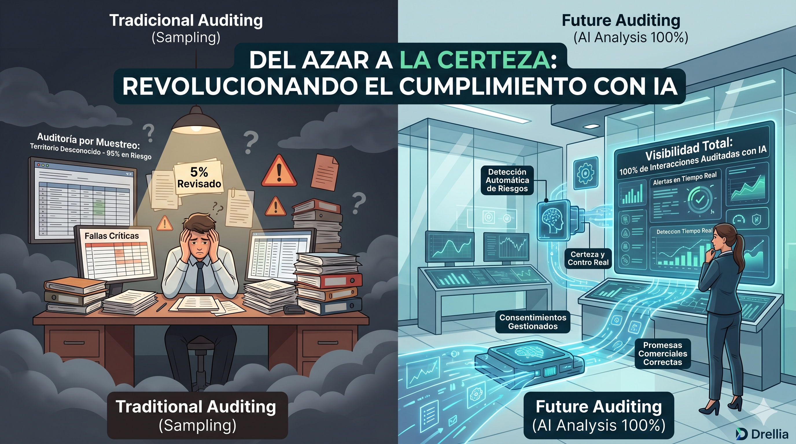 Cómo evitar sanciones por incumplimiento revisando solo el 5% de las llamadas… y por qué eso no basta